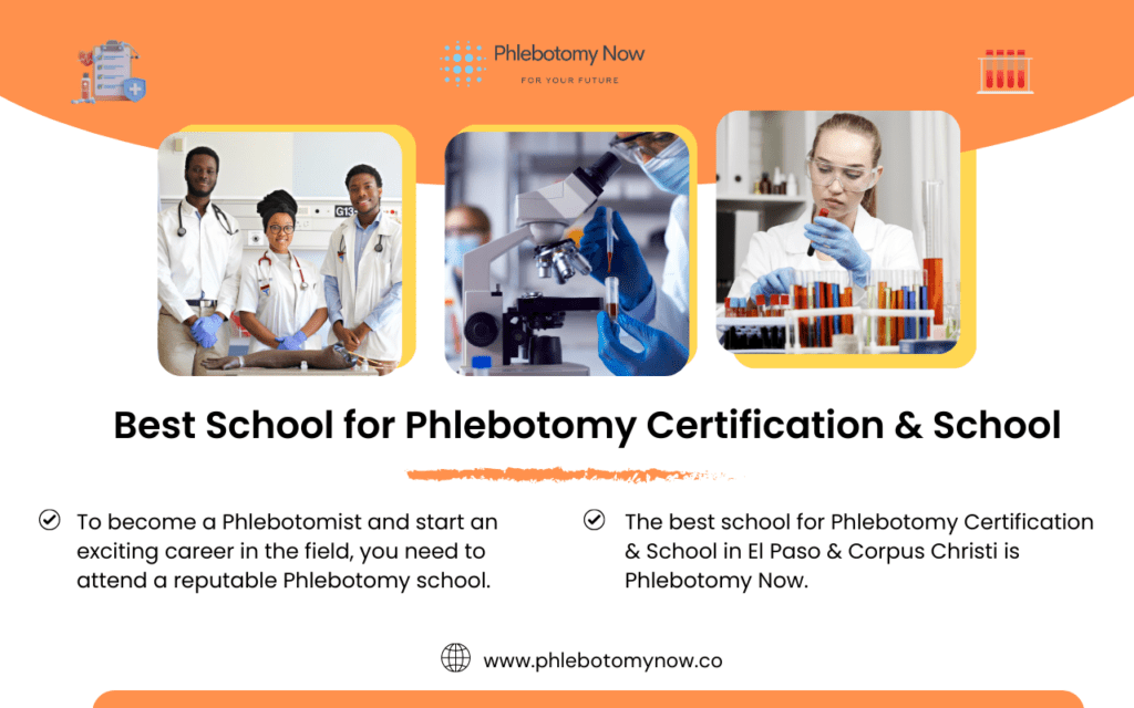 Best School for Phlebotomy Certification El Paso Texas and Corpus Christi Texas