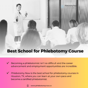 Best School for Phlebotomy classes on weekends in Houston, TX 