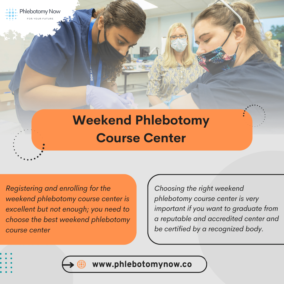 Weekend Phlebotomy Course Center in Dallas, Pearsall, San Antonio, Waco, TX