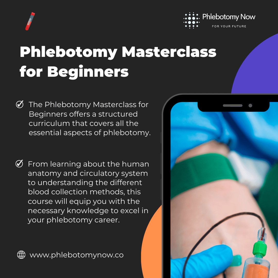 Phlebotomy Masterclass for Beginners in Dallas, San Antonio, Pearsall, &amp; Waco, TX