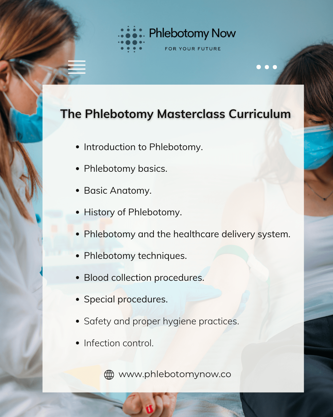 The Phlebotomy Masterclass Curriculum